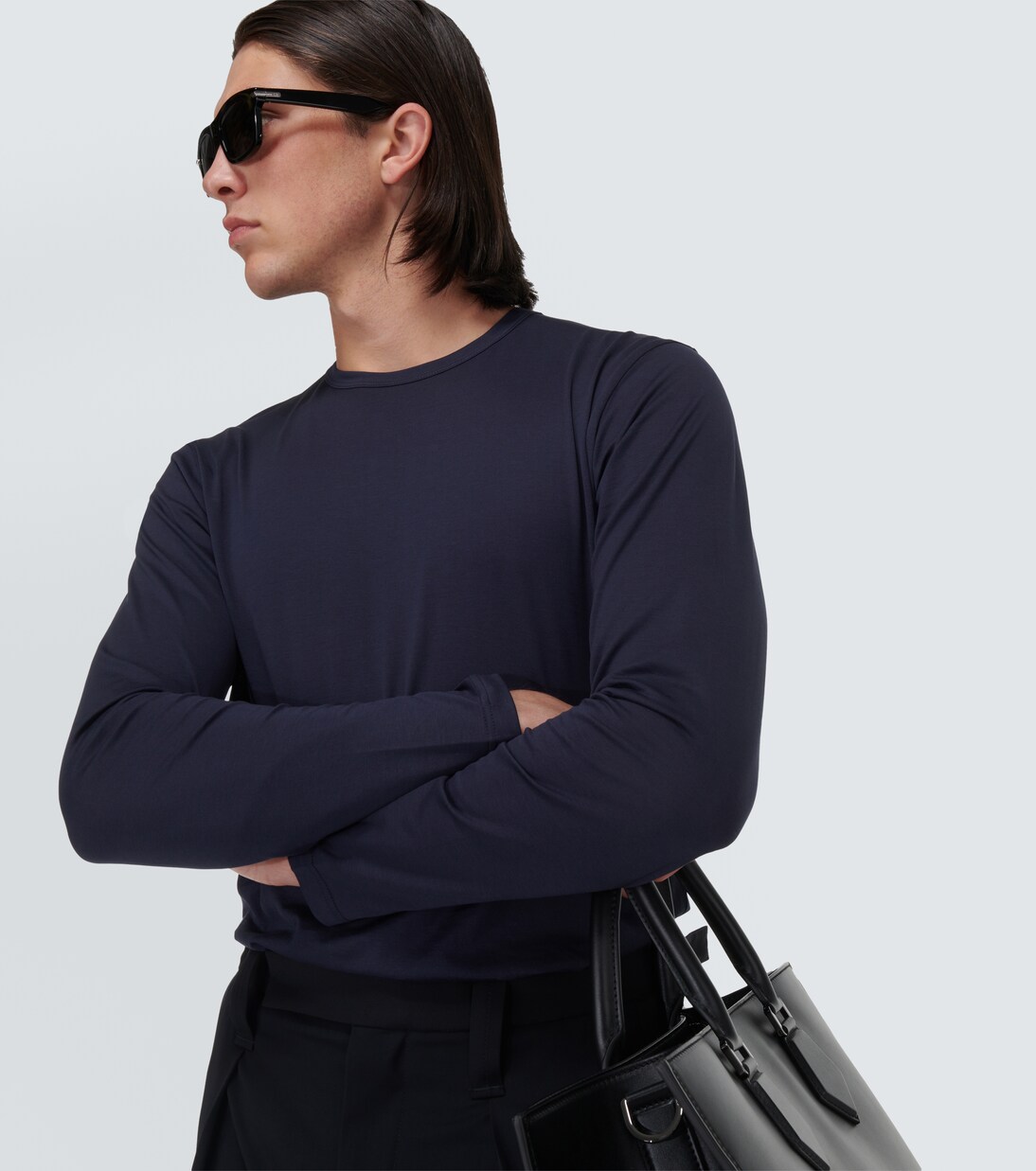 Longsleeve aus Baumwolle | Sunspel