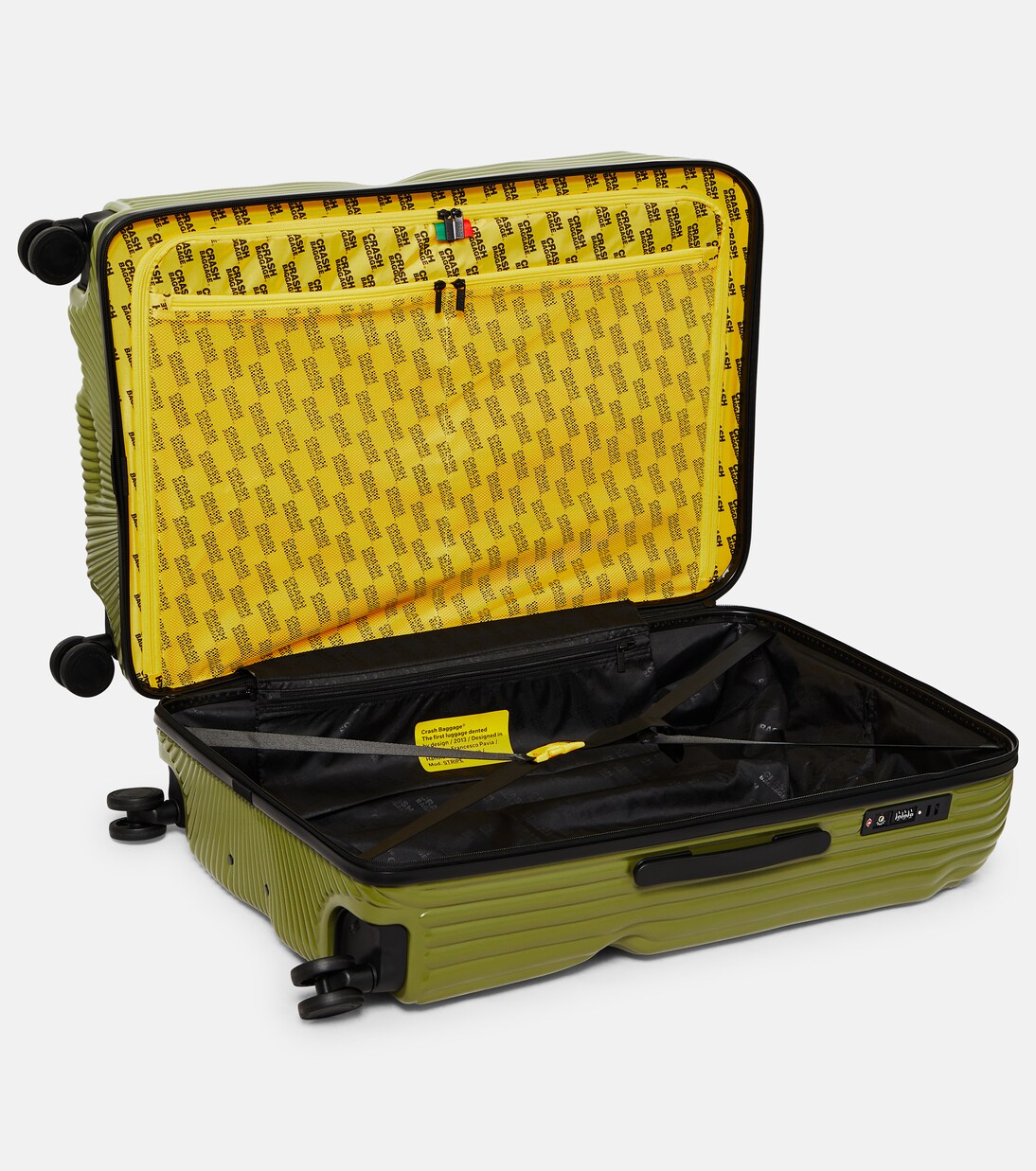 Stripe Large check-in suitcase | Crash Baggage