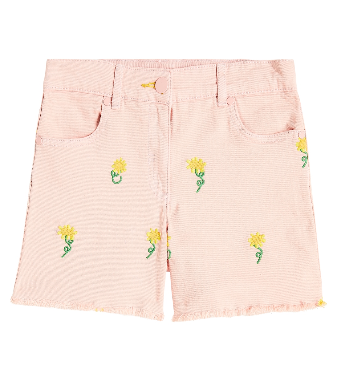 Floral embroidered denim shorts | Stella McCartney Kids