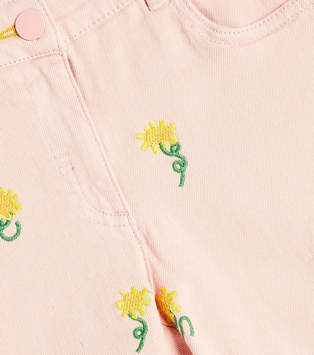 Floral embroidered denim shorts | Stella McCartney Kids