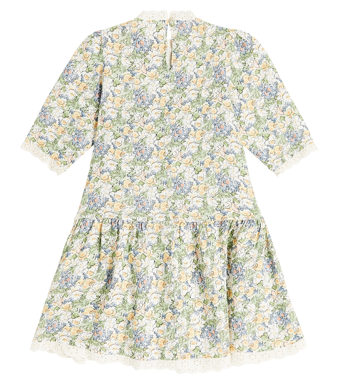 Beverly lace-trimmed floral linen dress | The New Society