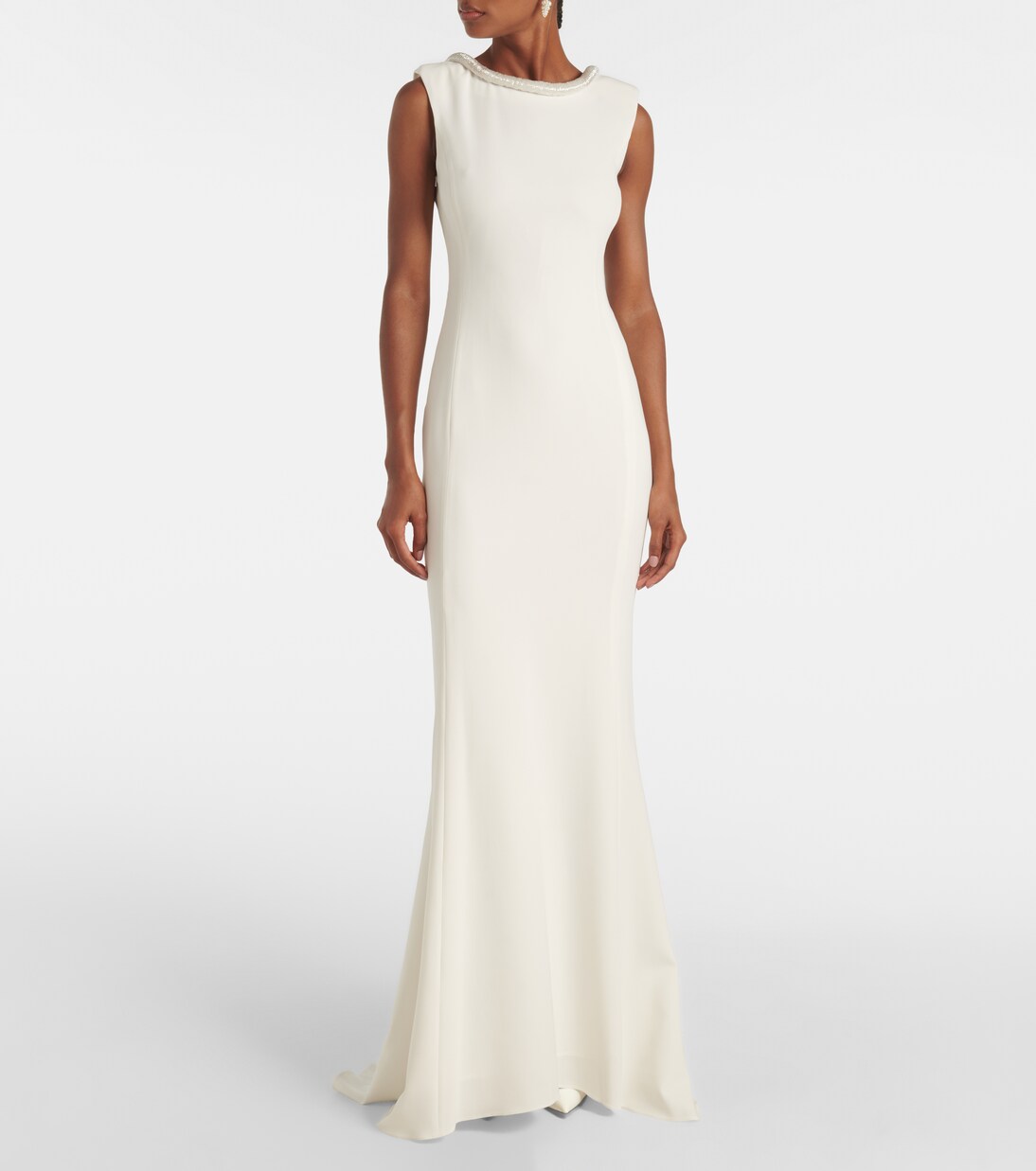 Bridal Corsica embellished cady gown | Max Mara