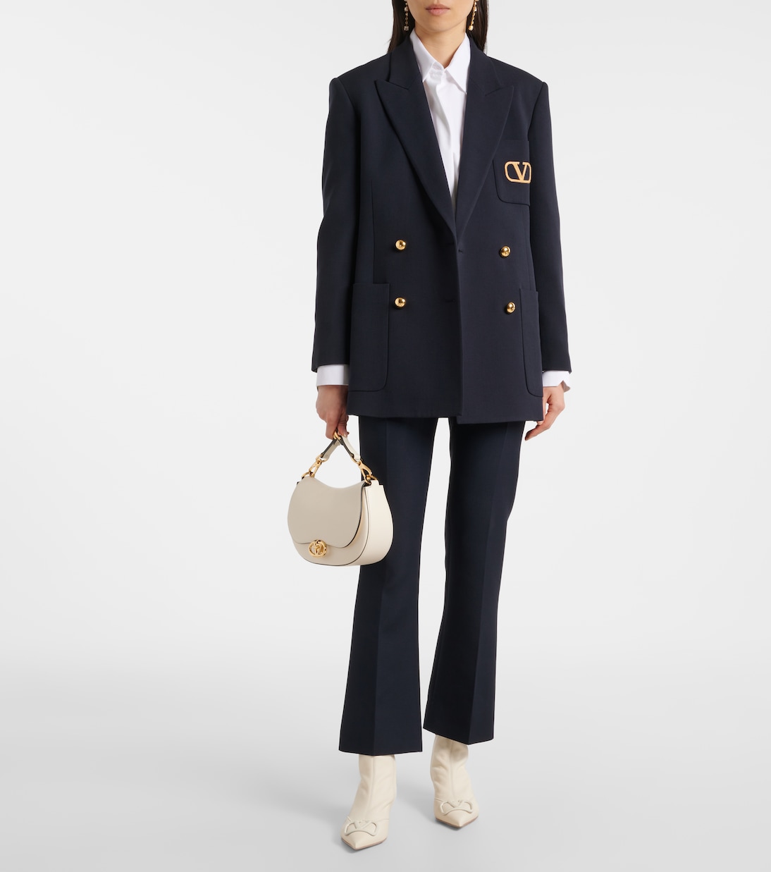 Bottines VLogo Signature 40 en cuir | Valentino Garavani