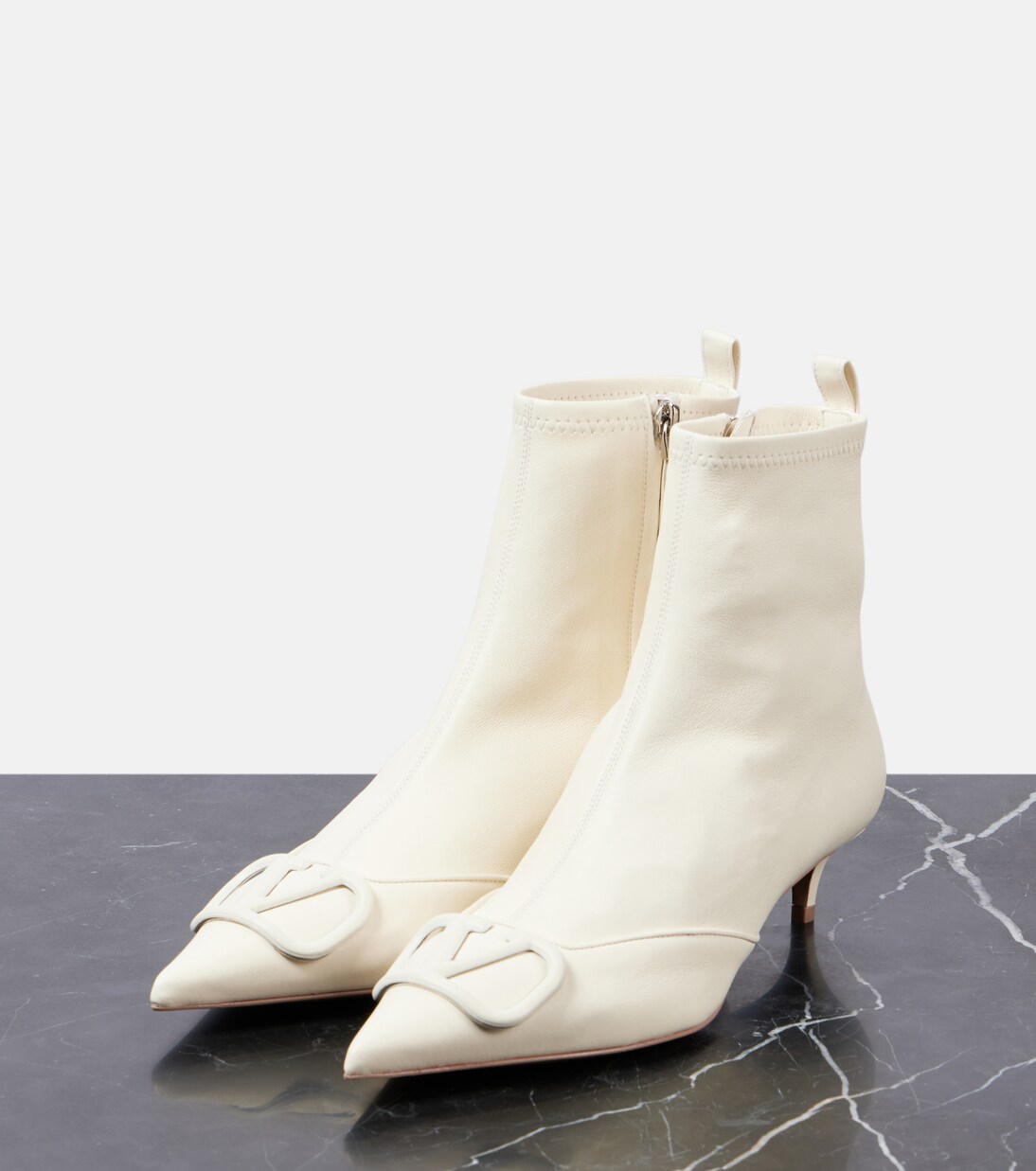 Bottines VLogo Signature 40 en cuir | Valentino Garavani