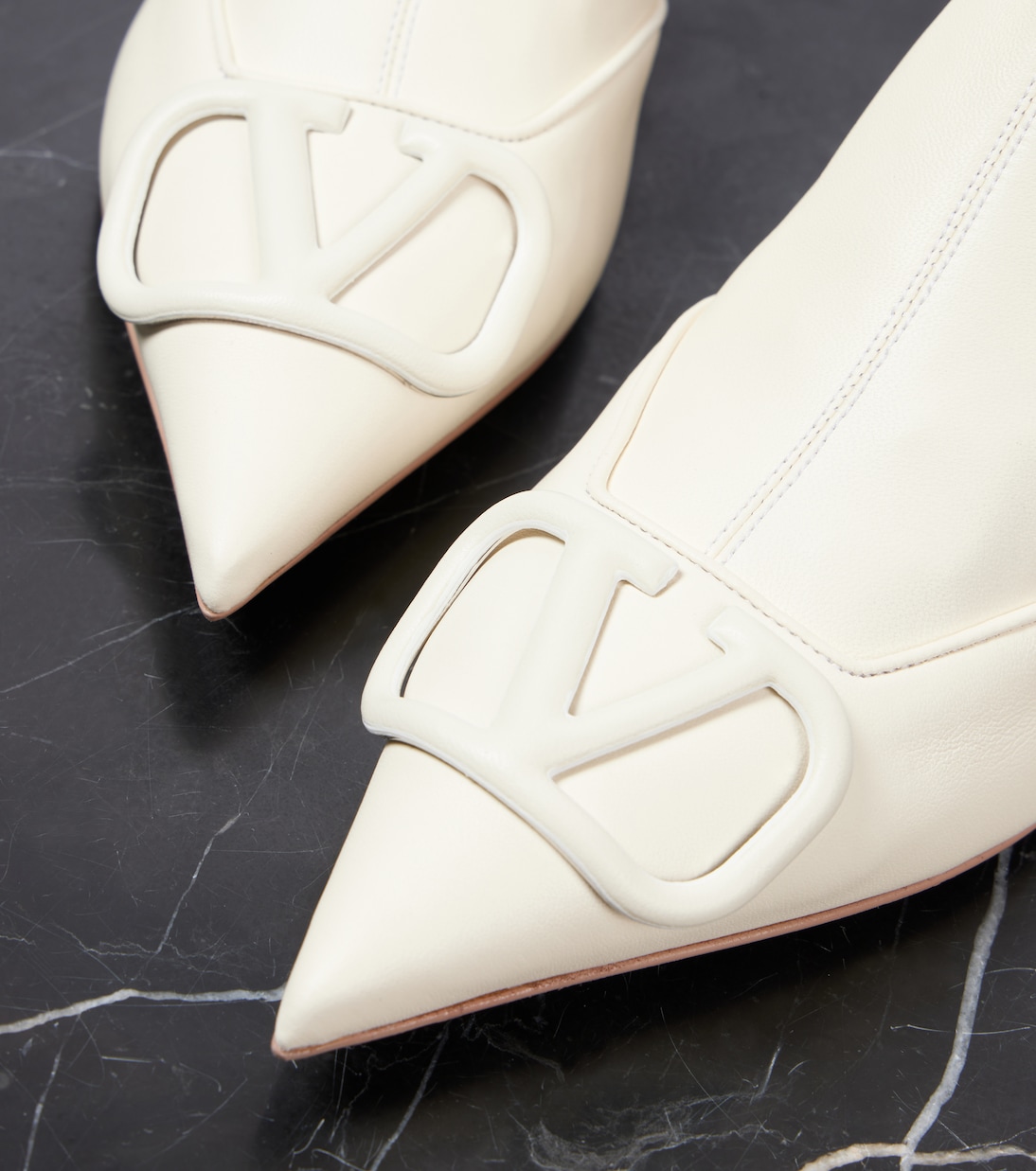 Bottines VLogo Signature 40 en cuir | Valentino Garavani