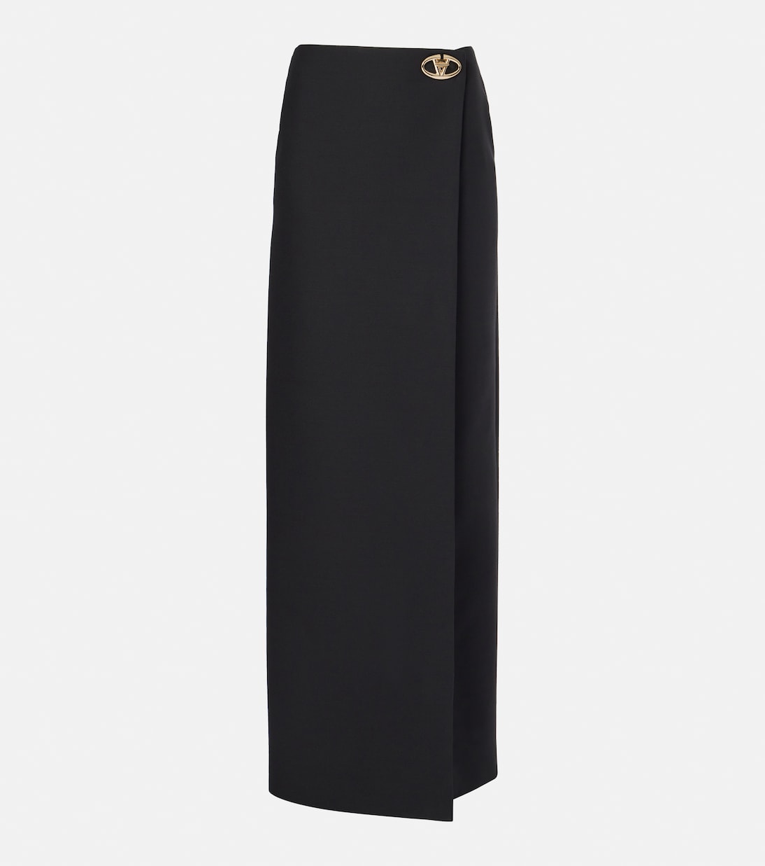 Maxirock VLogo Locker aus Crepe Couture | Valentino