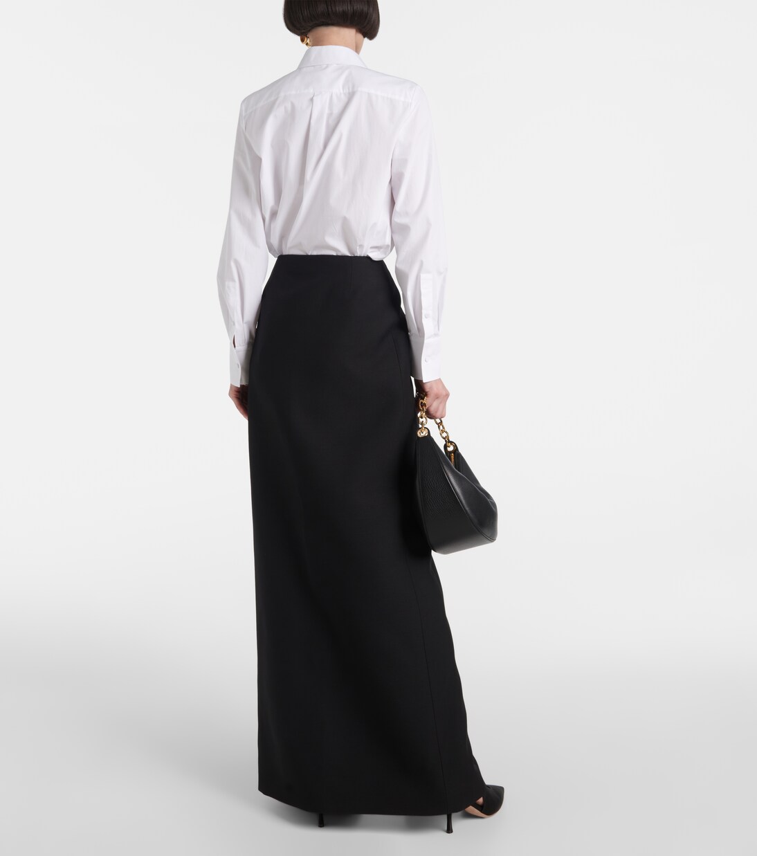 Maxirock VLogo Locker aus Crepe Couture | Valentino