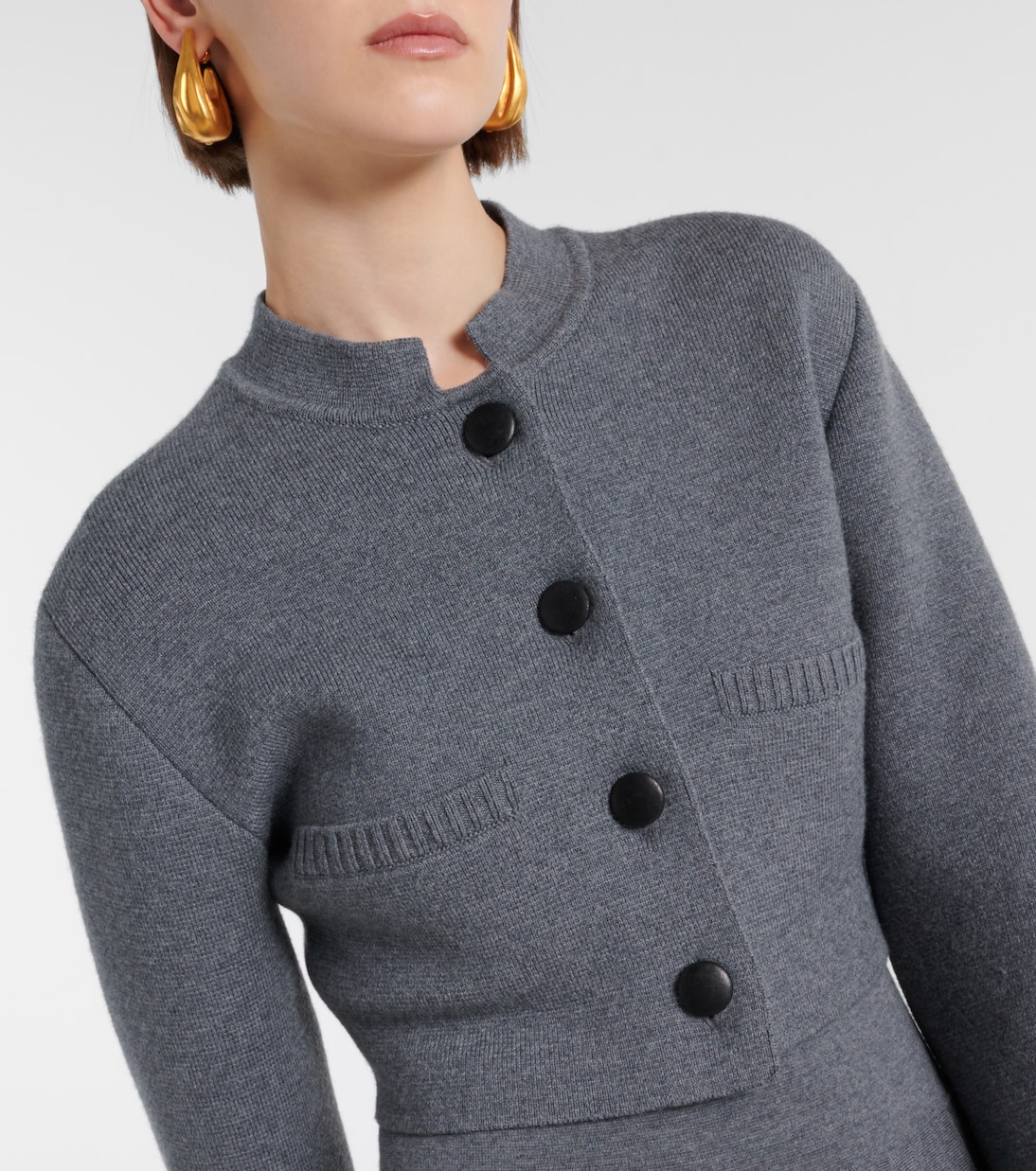 Cropped-Cardigan Ello aus einem Wollgemisch | Khaite