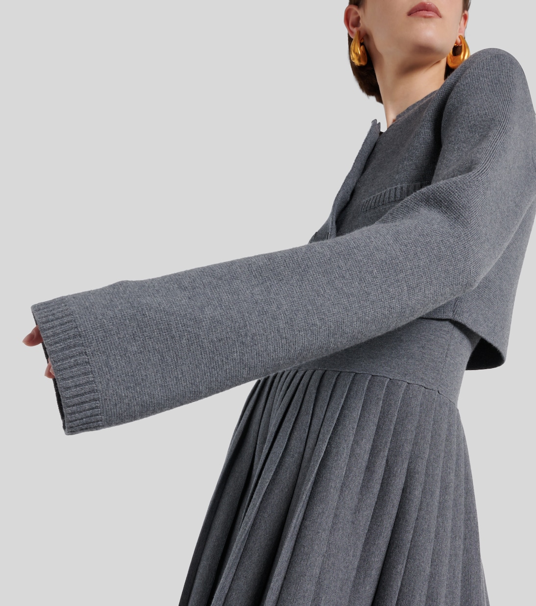 Cropped-Cardigan Ello aus einem Wollgemisch | Khaite