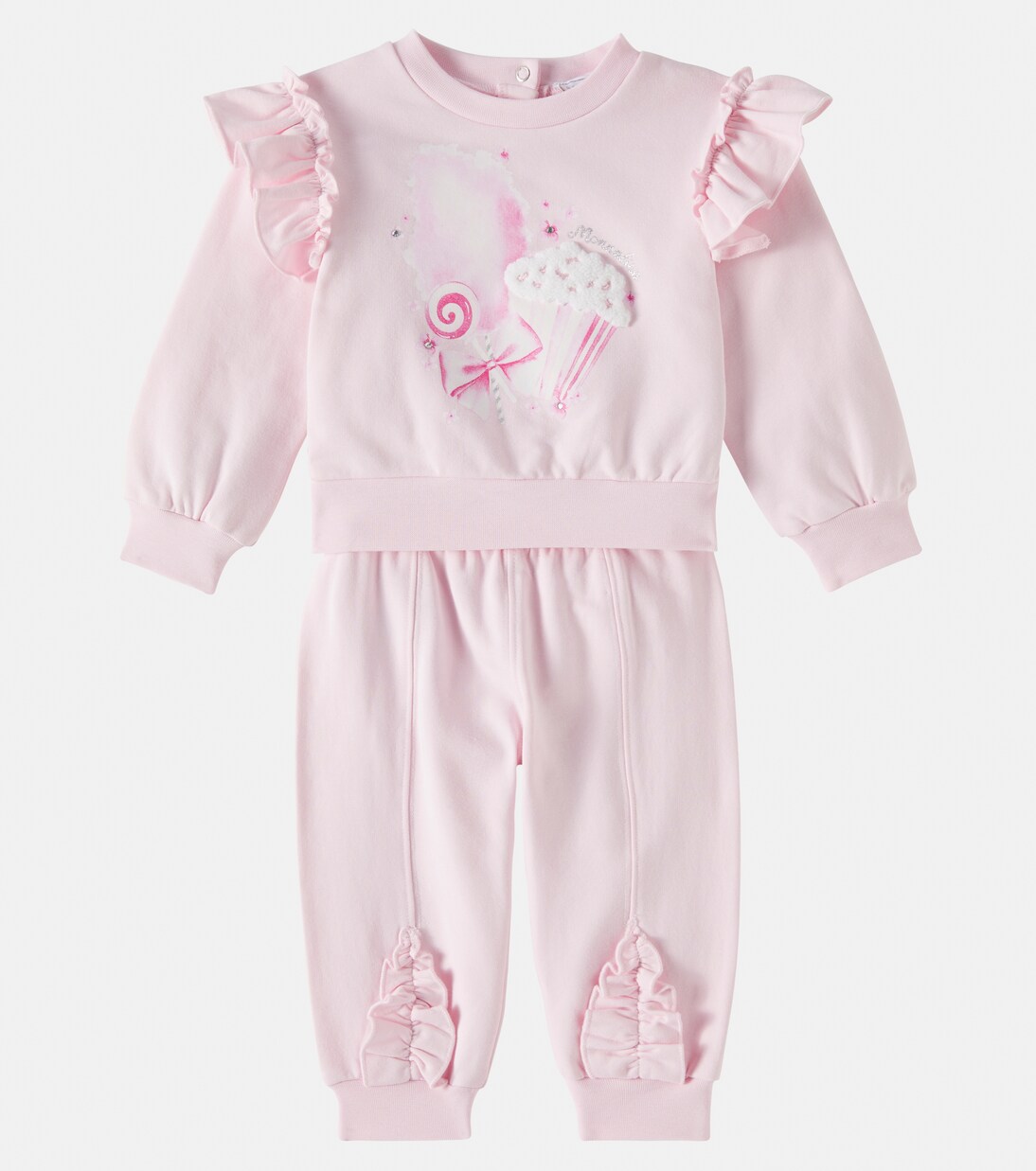 Baby printed cotton-blend set | Monnalisa