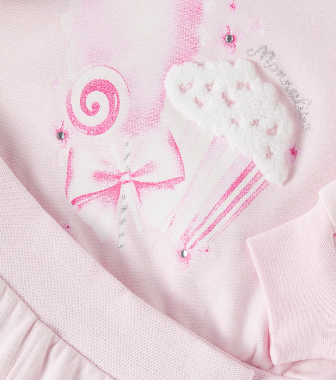 Baby printed cotton-blend set | Monnalisa