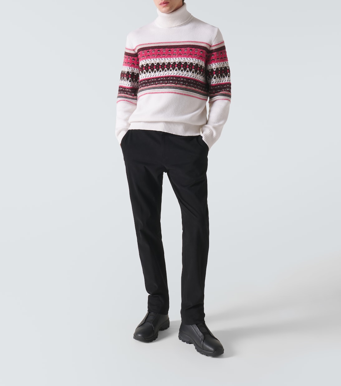 Dolcevita in cashmere con intarsio | Zegna