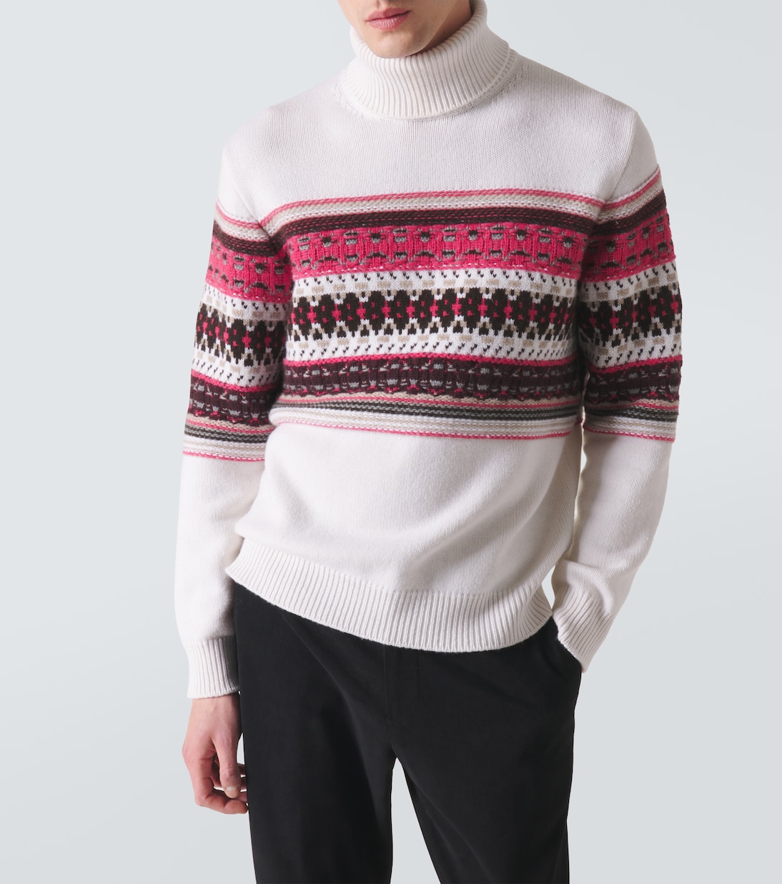 Dolcevita in cashmere con intarsio | Zegna