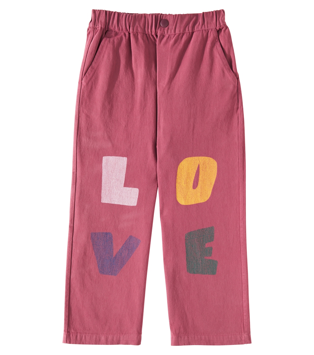 Pantalon Love imprimé en coton  | Jellymallow