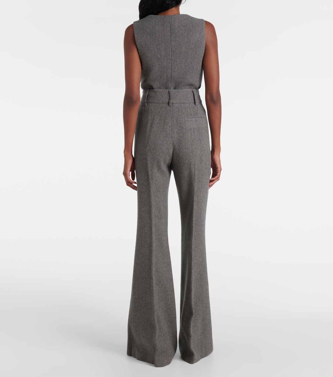 Rhein high-rise wool and cashmere flared pants | Gabriela Hearst