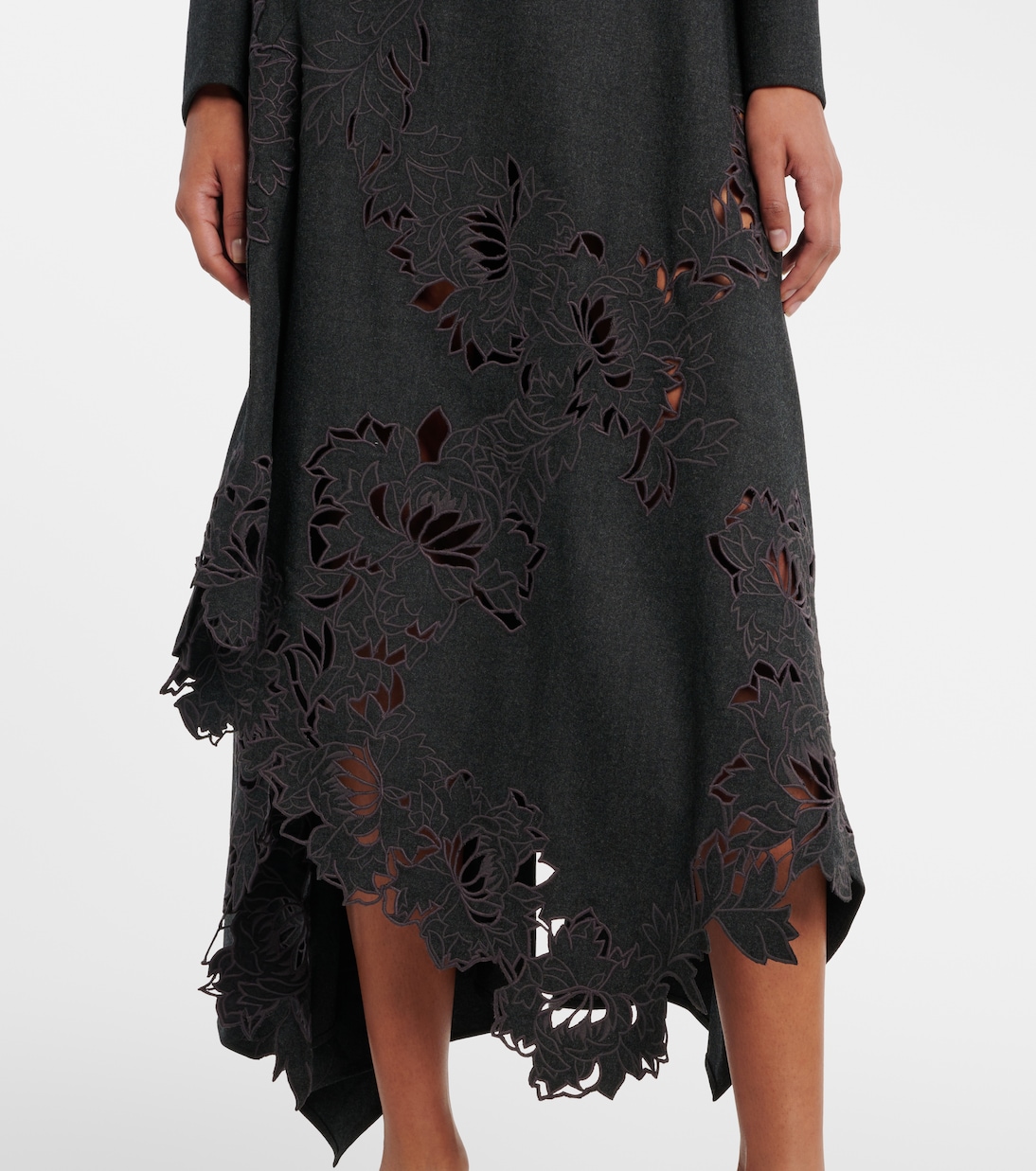 Midikleid Peony aus Wolle | Oscar de la Renta