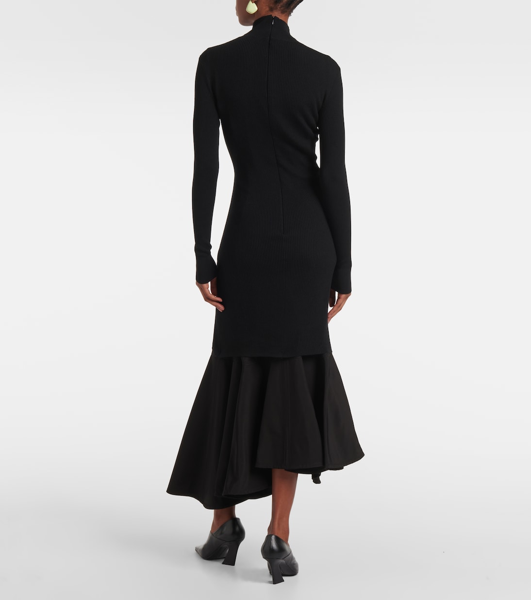 Ruffled midi dress | Bottega Veneta