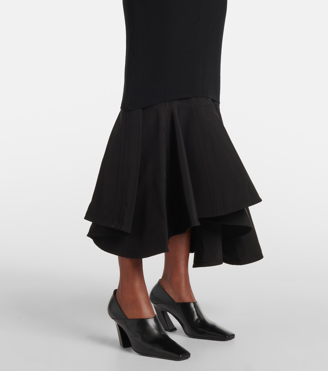 Ruffled midi dress | Bottega Veneta