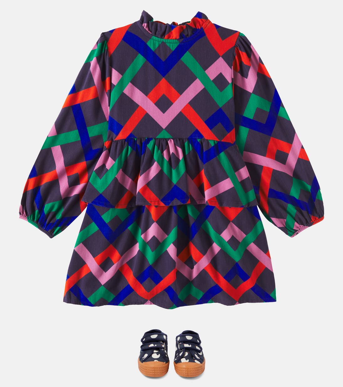 Garland cotton-blend dress | Bobo Choses