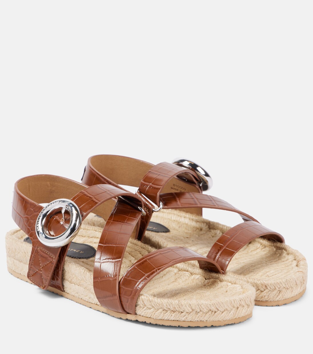 Espadrille-Sandalen Gaia S-Wave aus Leder | Stella McCartney