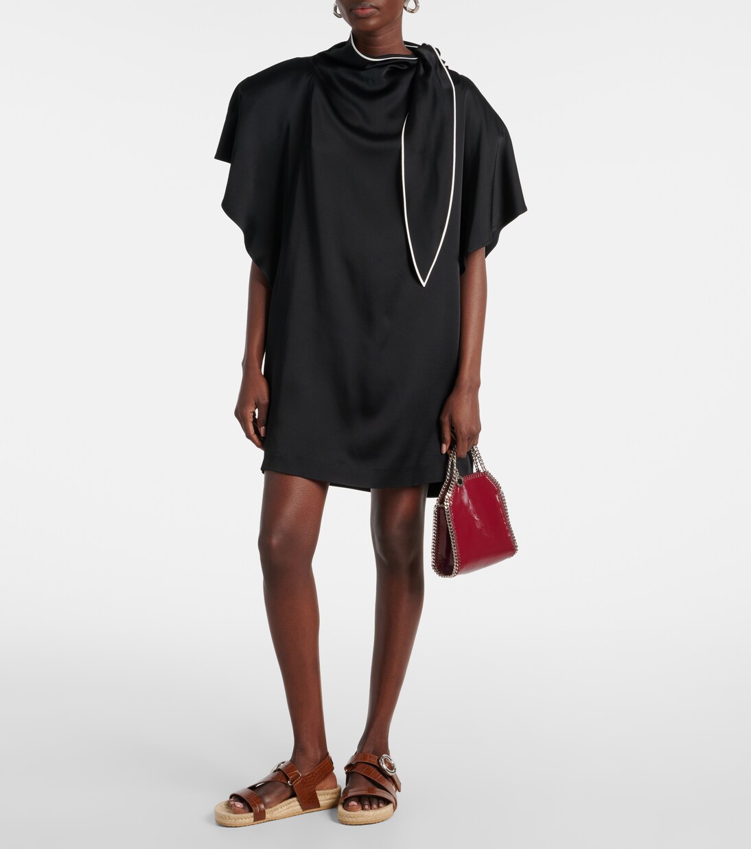 Espadrille-Sandalen Gaia S-Wave aus Leder | Stella McCartney