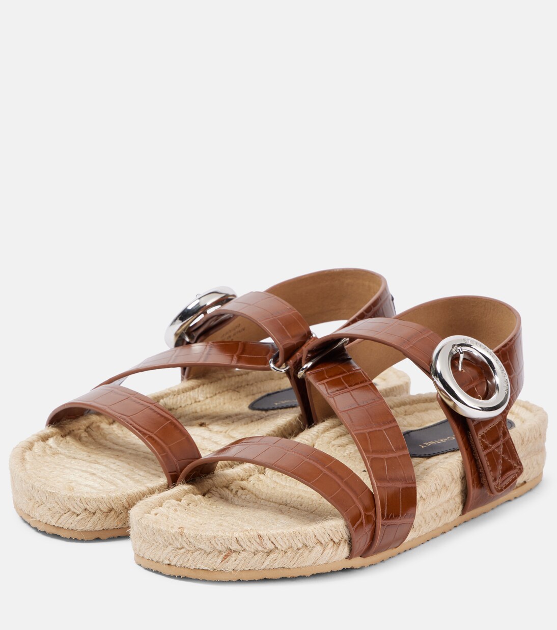 Espadrille-Sandalen Gaia S-Wave aus Leder | Stella McCartney