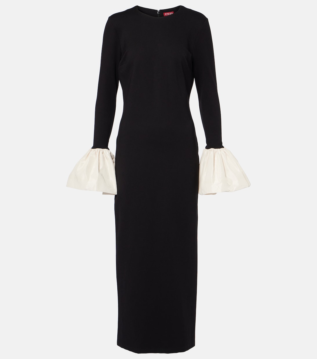 Abito lungo Hawthorne con taffetà | Staud