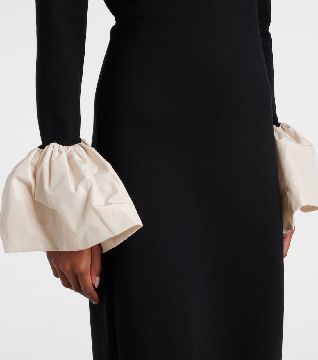 Abito lungo Hawthorne con taffetà | Staud