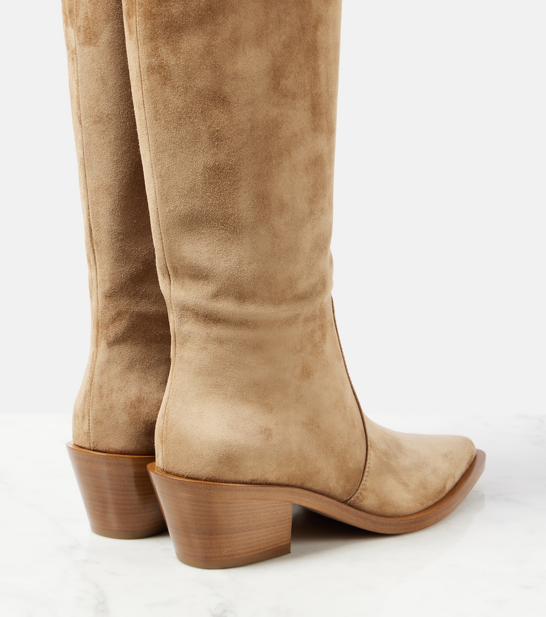 Westernstiefel 45 aus Veloursleder | Gianvito Rossi