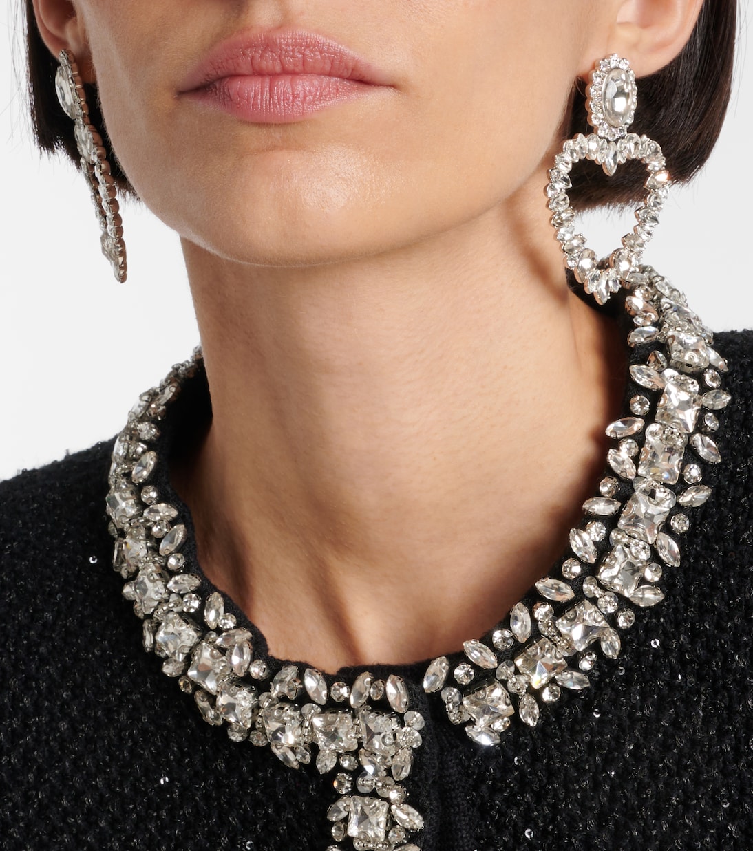 Boucles d’oreilles à cristaux | Self-Portrait