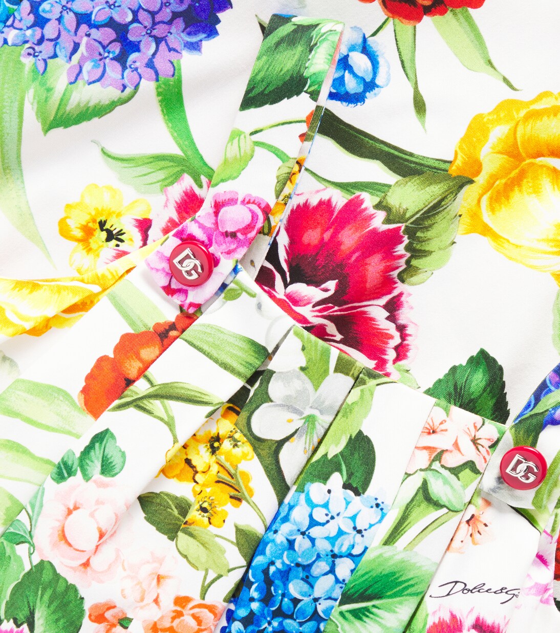 Bedrucktes Kleid aus Baumwolle | Dolce&Gabbana Kids