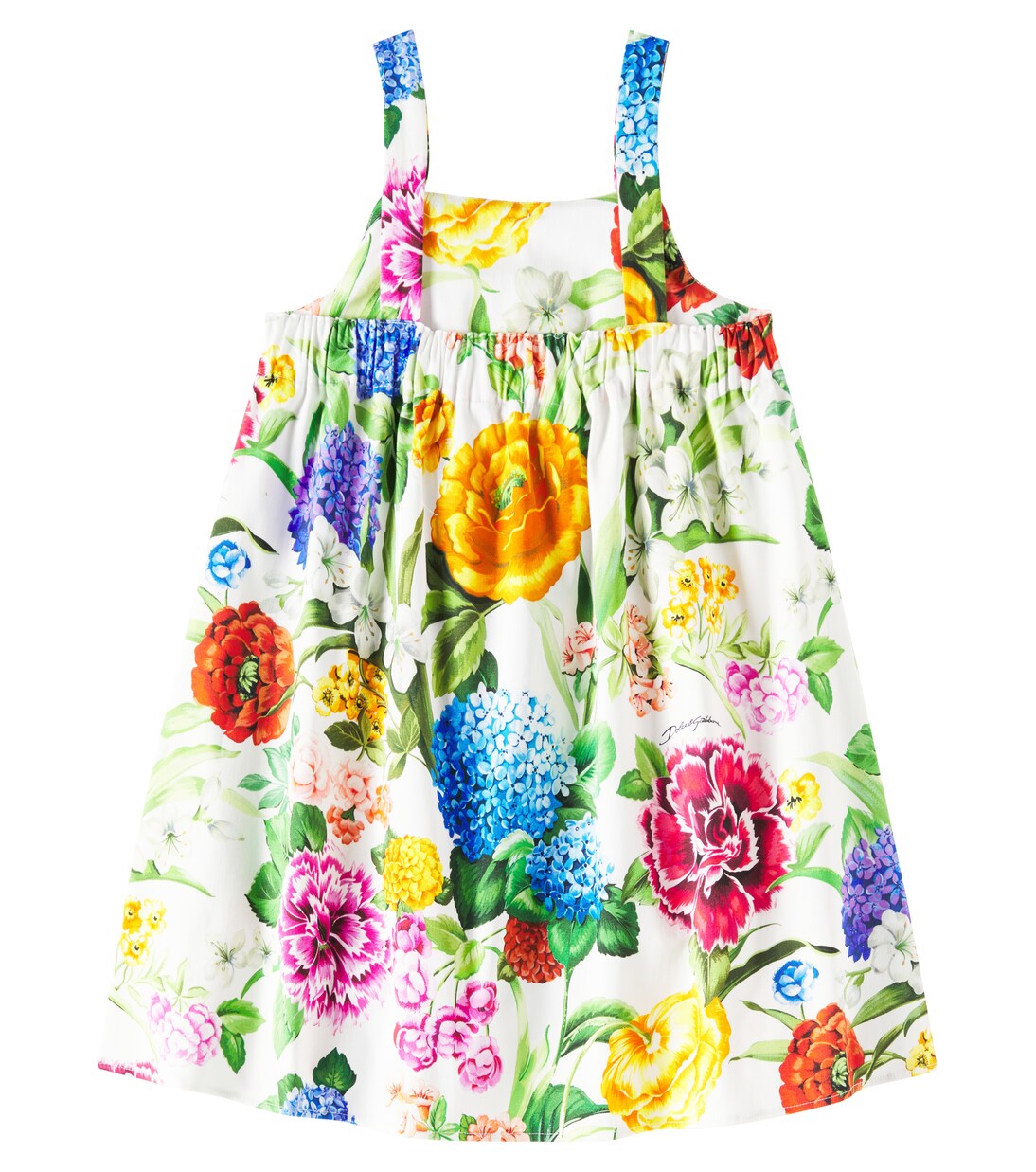 Bedrucktes Kleid aus Baumwolle | Dolce&Gabbana Kids