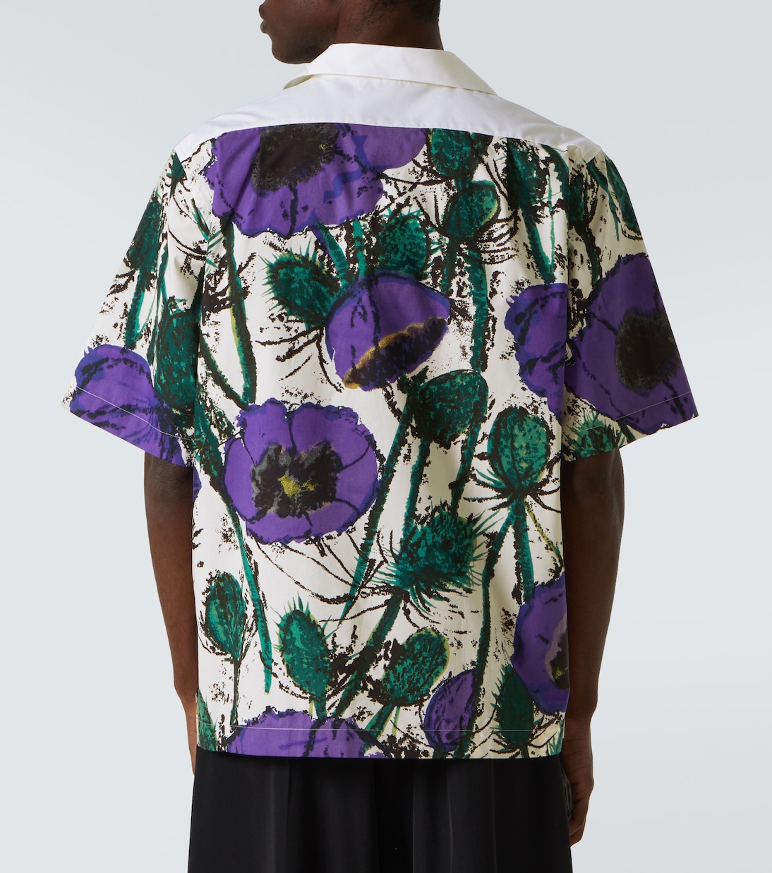 Highlife floral cotton bowling shirt | Wales Bonner
