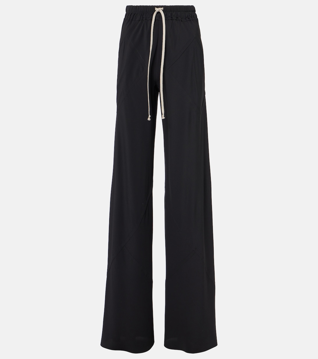 Pantaloni regular Dietrich Drawstring in cady di crêpe  | Rick Owens