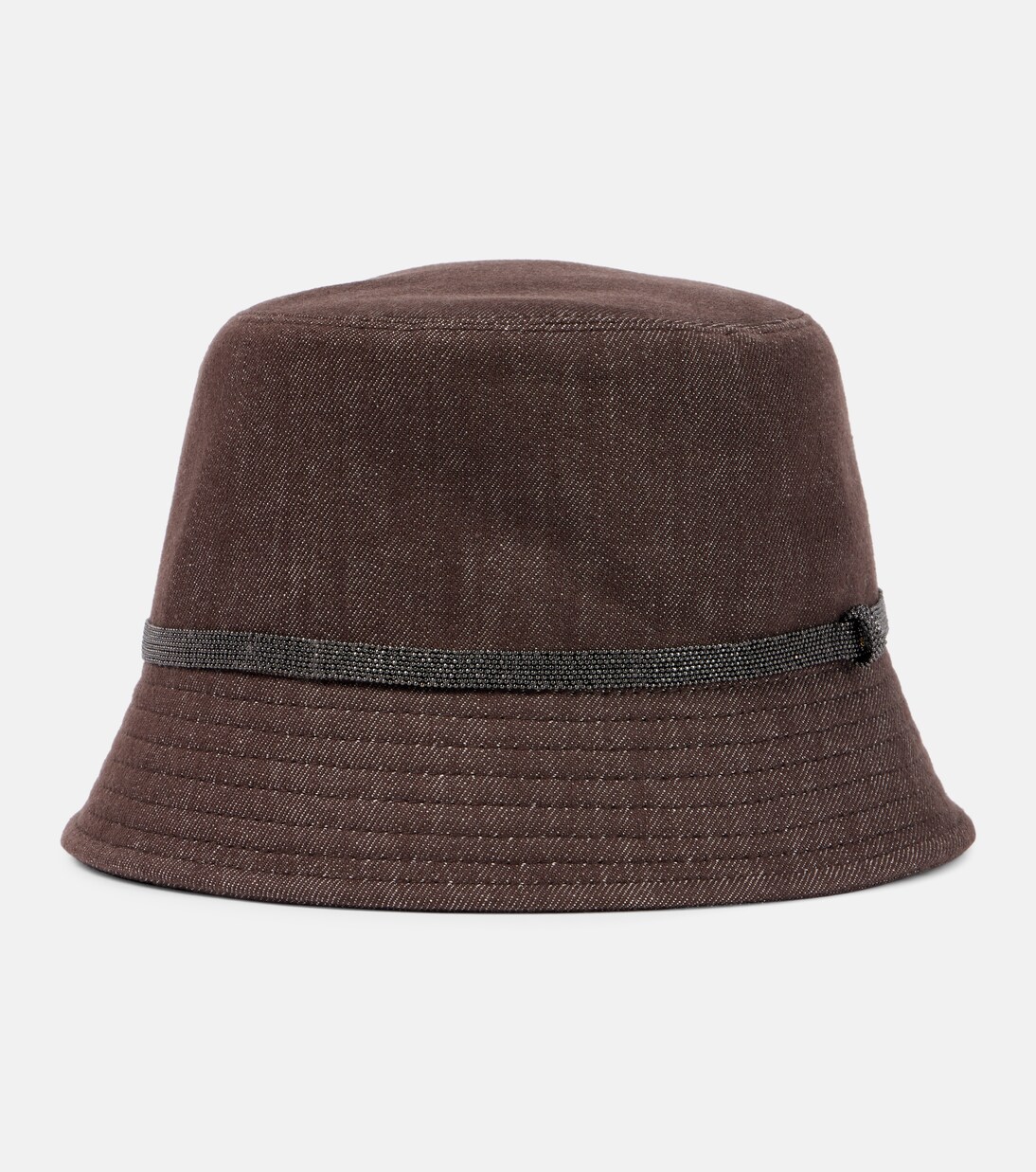 Monili denim bucket hat | Brunello Cucinelli