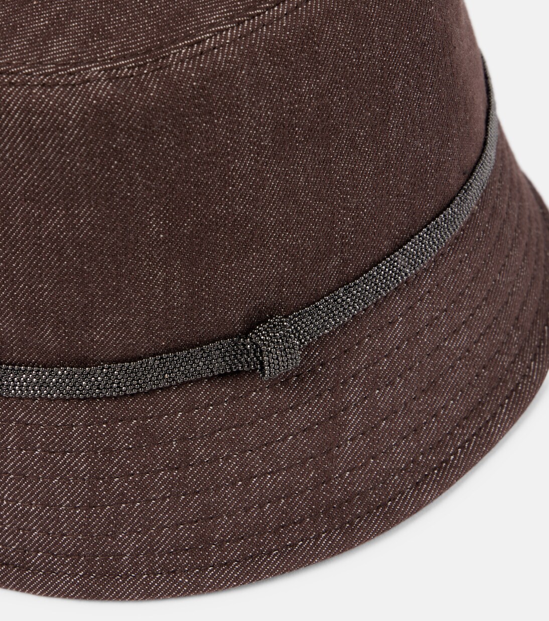 Monili denim bucket hat | Brunello Cucinelli