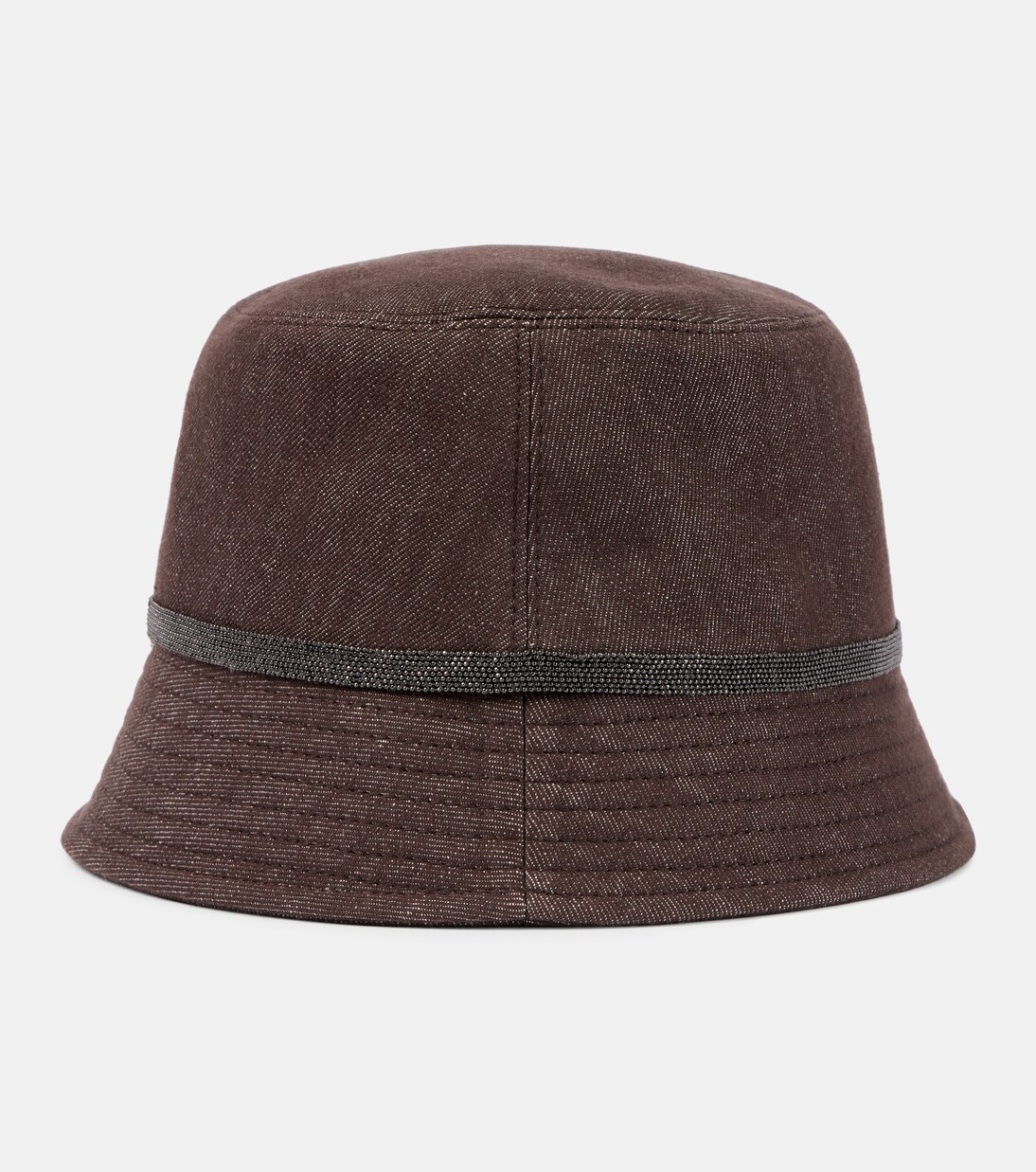 Monili denim bucket hat | Brunello Cucinelli
