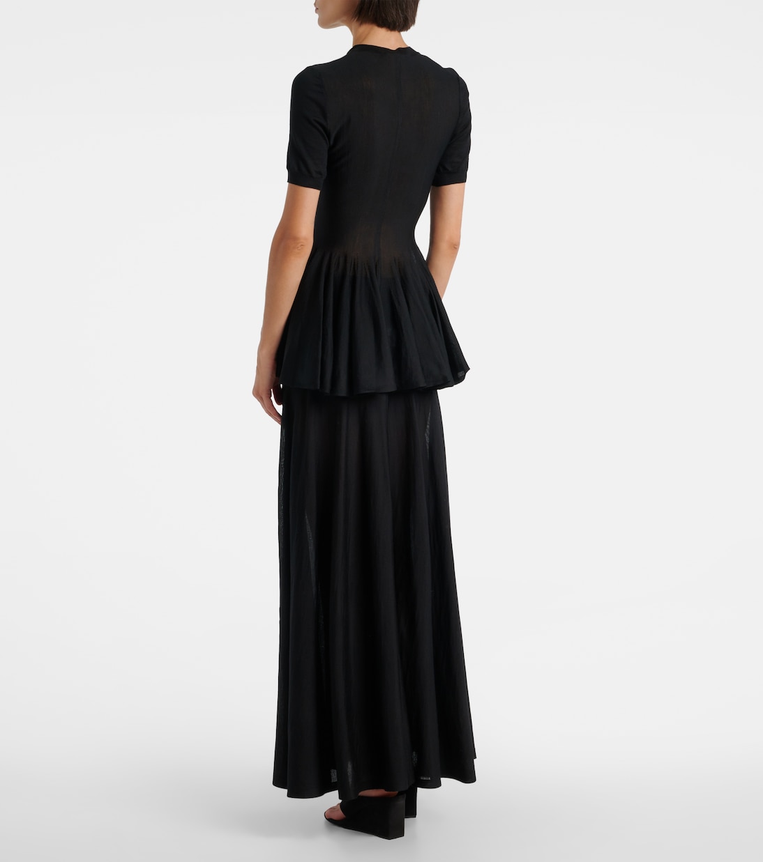 Top in lana vergine con peplo | Alaïa