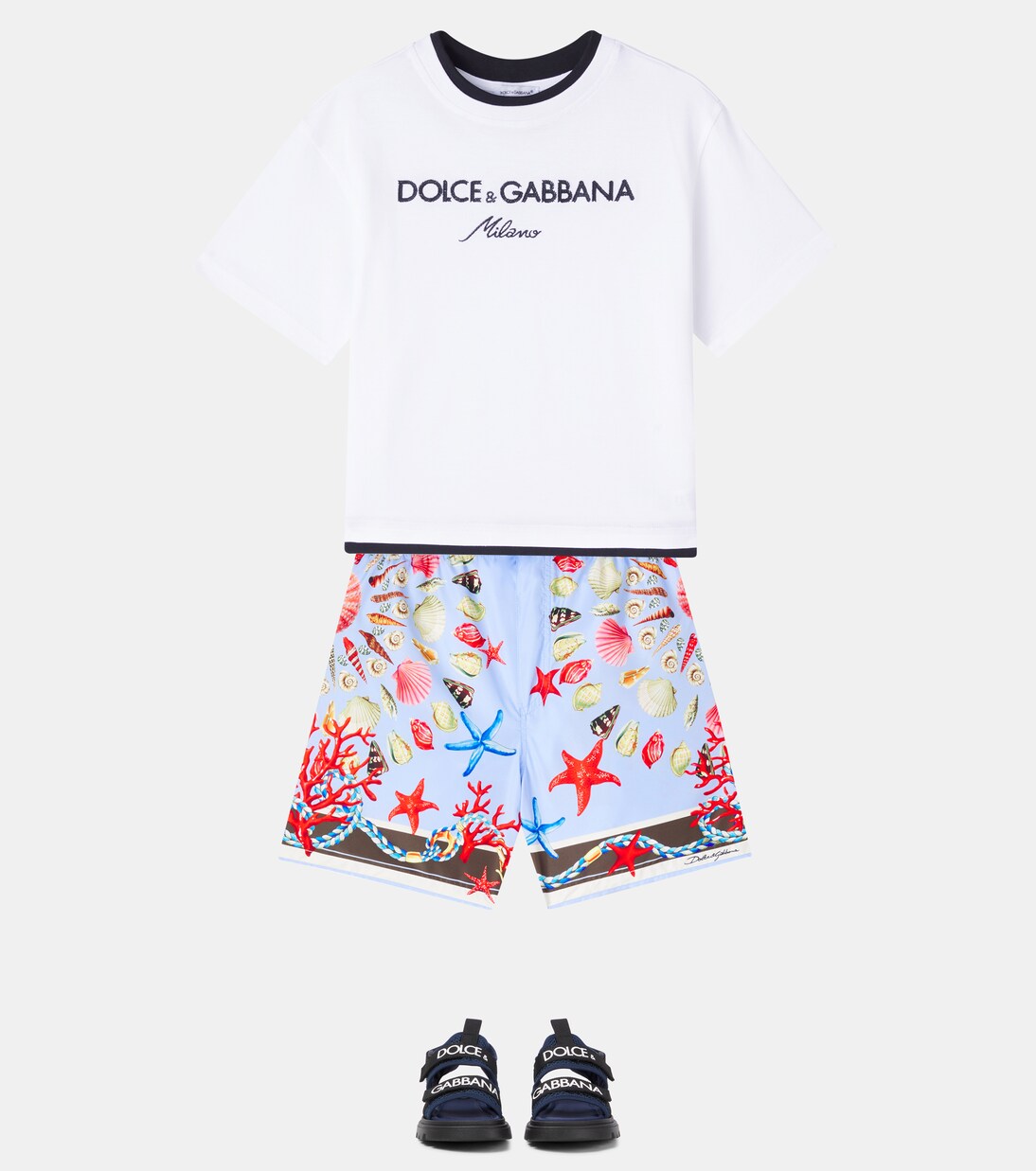 Printed swim trunks | Dolce&Gabbana Kids