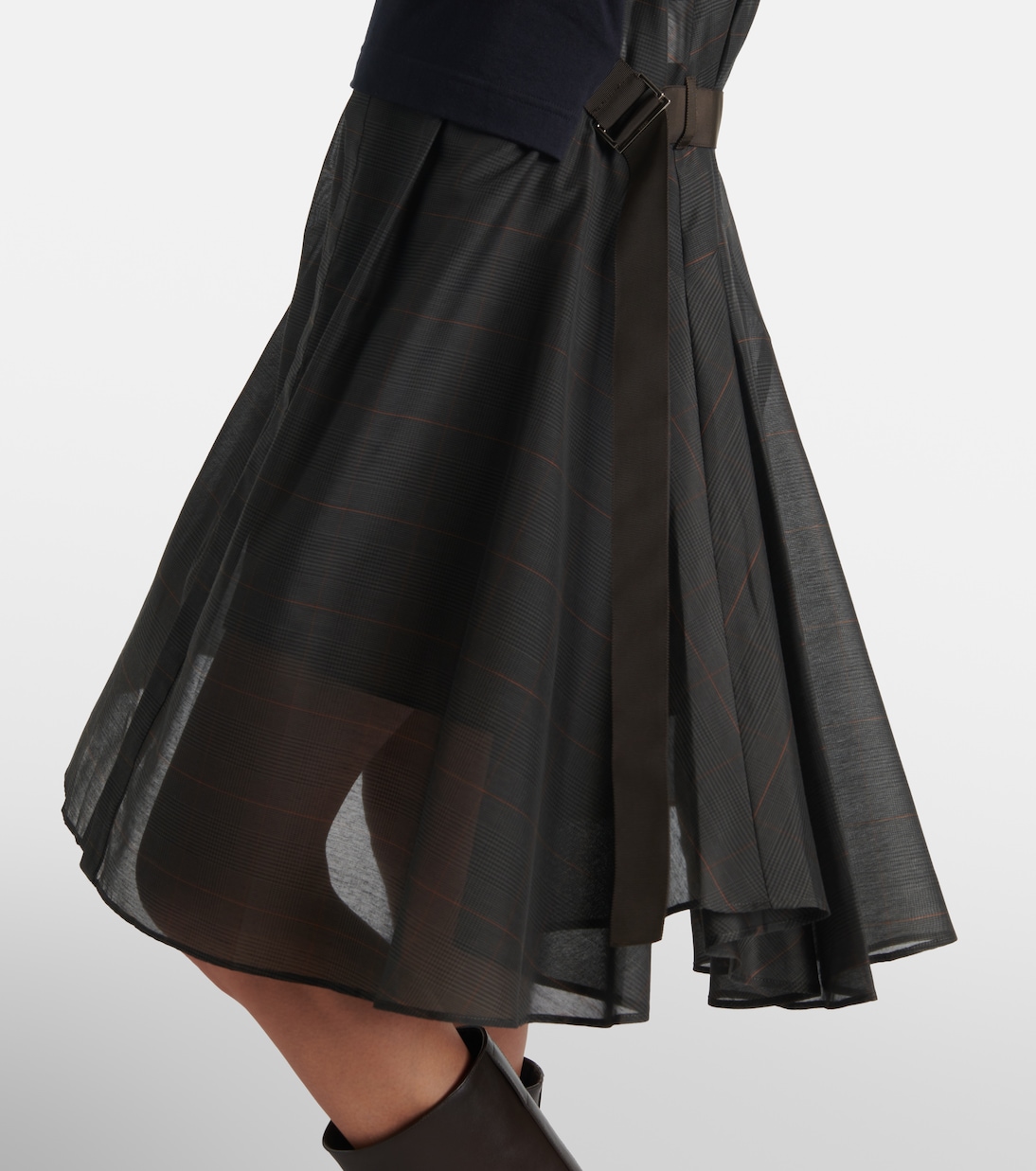 Abito midi con jersey | Sacai