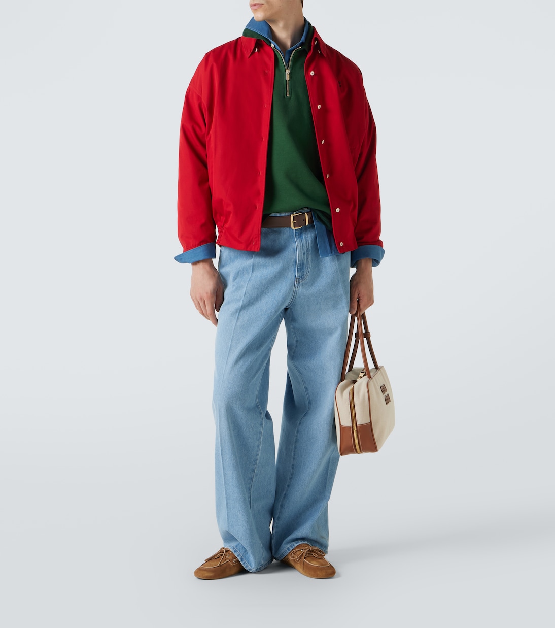 Cotton poplin blouson | Miu Miu