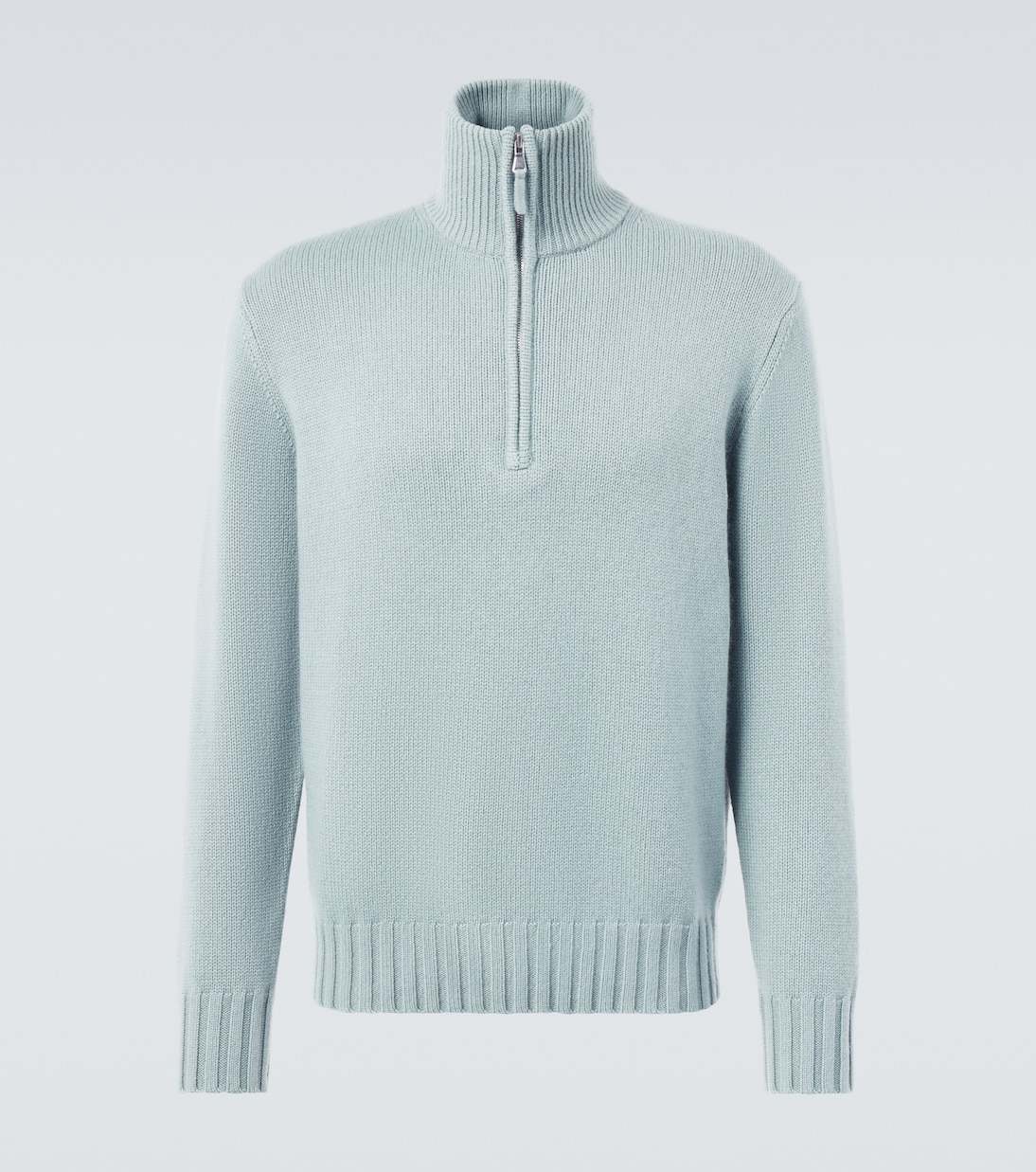 Cashmere half-zip sweater | Allude