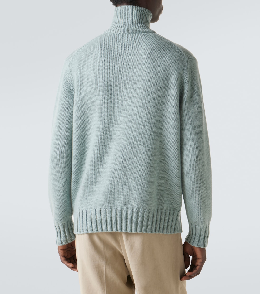 Cashmere half-zip sweater | Allude