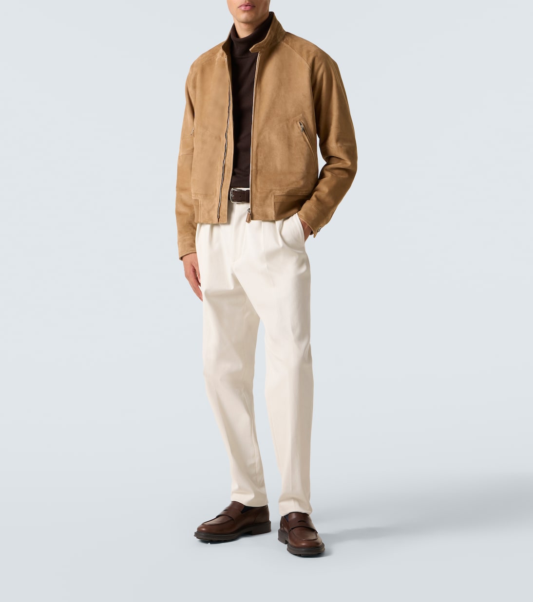 Novak suede bomber jacket | Loro Piana