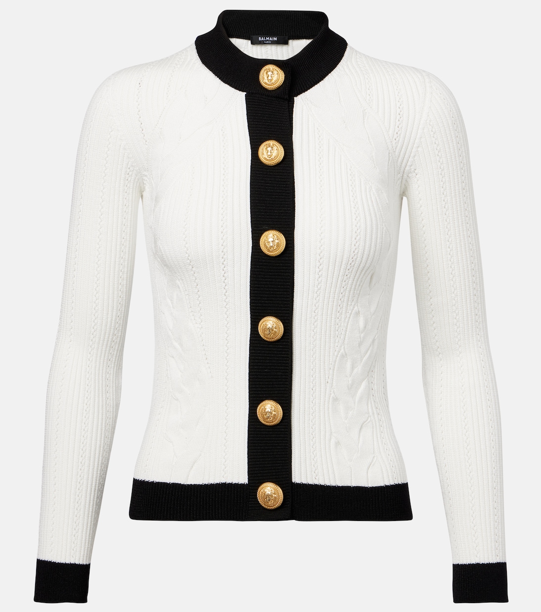 Cable-knit cardigan | Balmain