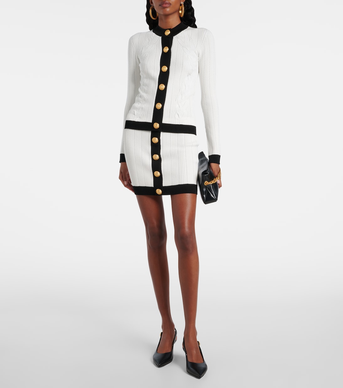 Cable-knit cardigan | Balmain