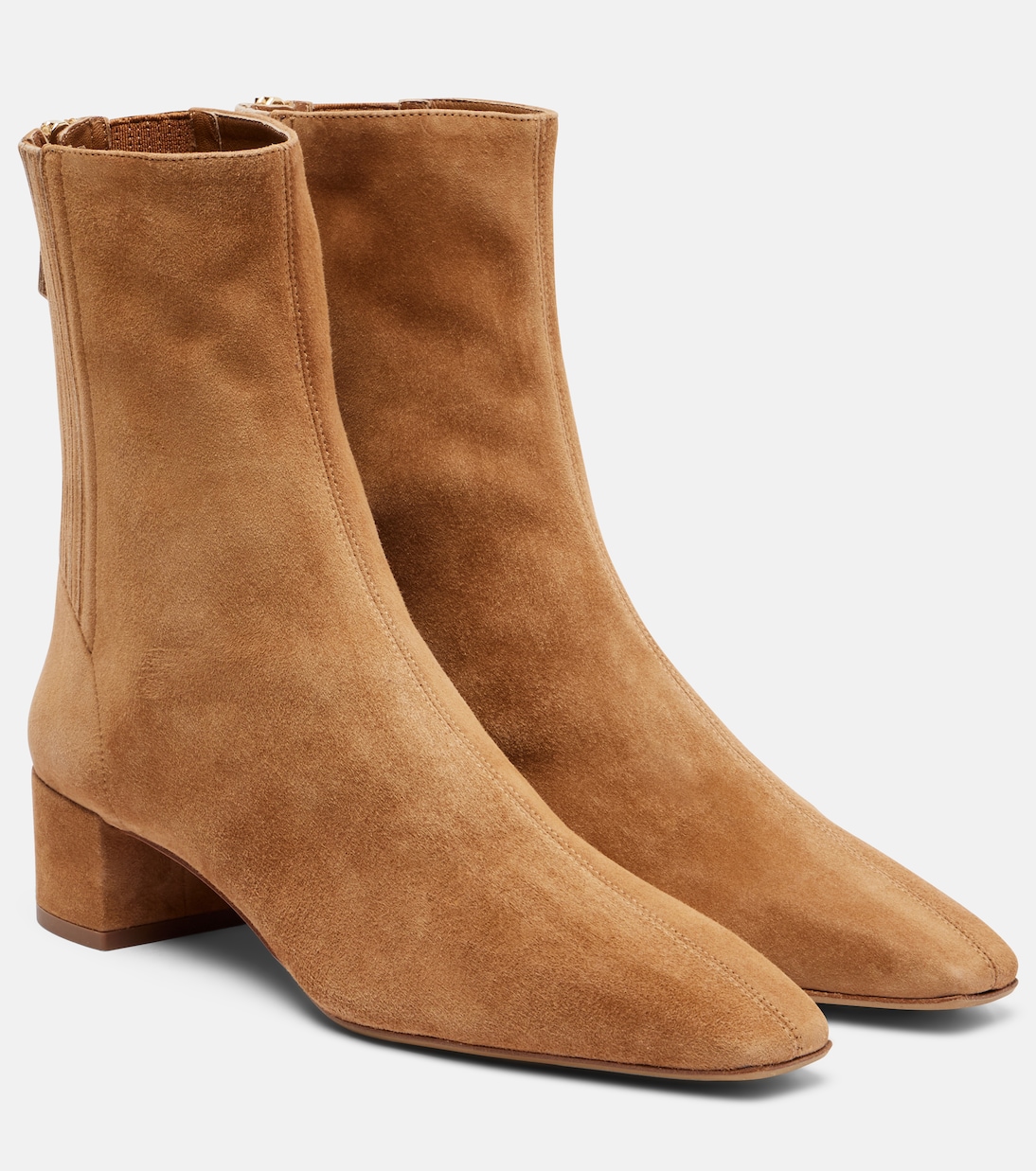 Saint Honore 35 suede ankle boots | Aquazzura