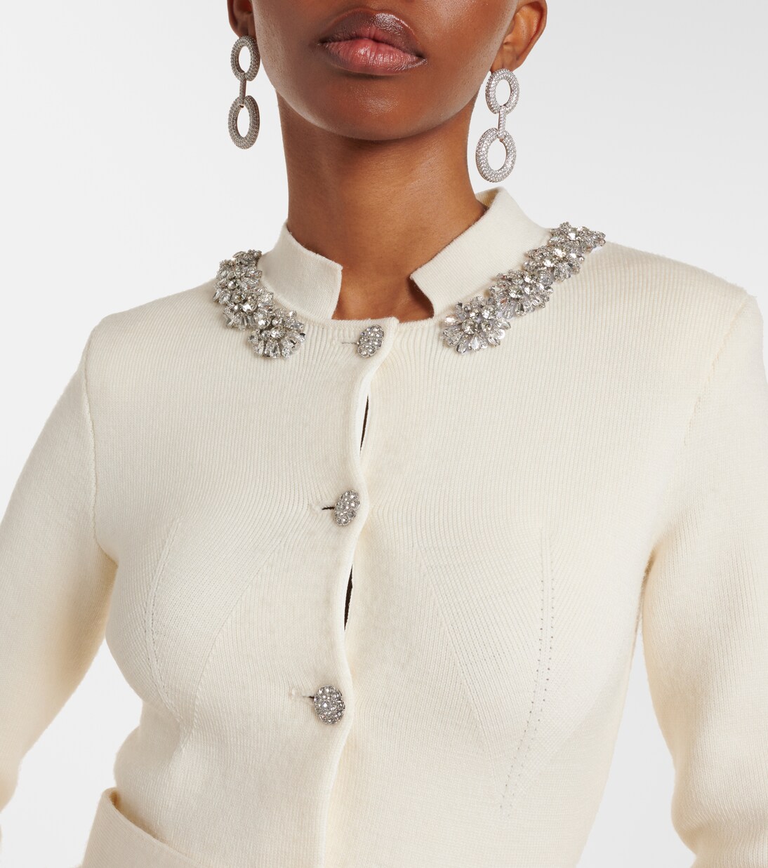 Robe midi à ornements | Self-Portrait