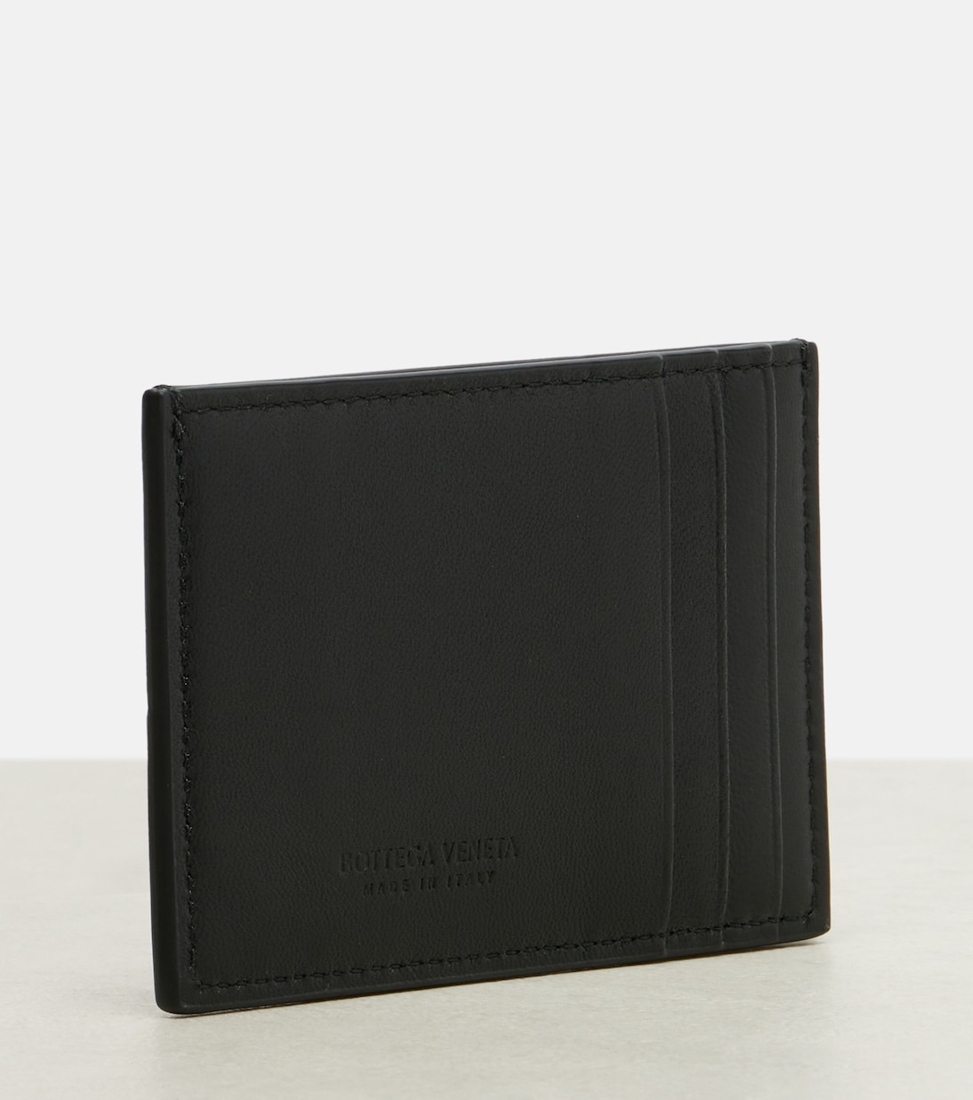 Porte-cartes Cassette Intreccio en cuir | Bottega Veneta