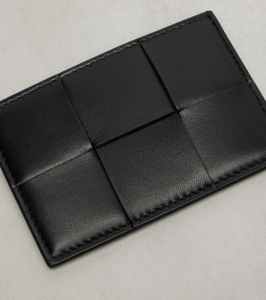 Porte-cartes Cassette Intreccio en cuir | Bottega Veneta